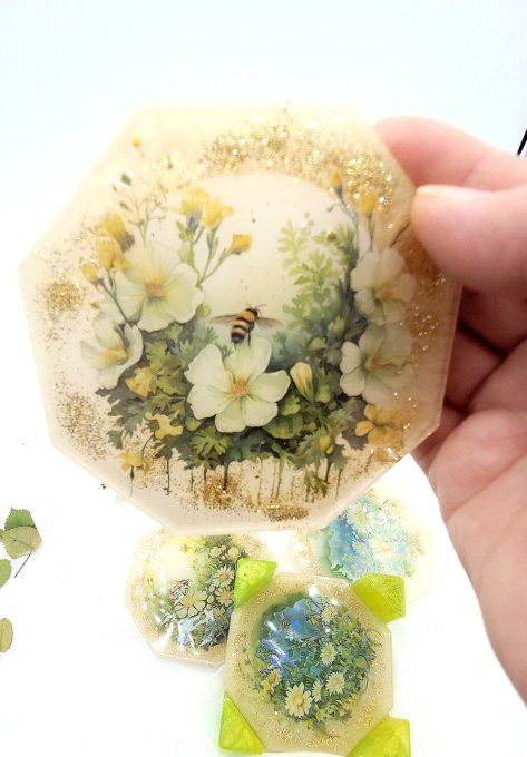 Sous verres abeilles